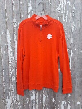 Southern tide Clemson quarter zip sweater Size Large
